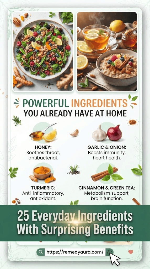 25 Everyday Ingredients With Surprising Benefits