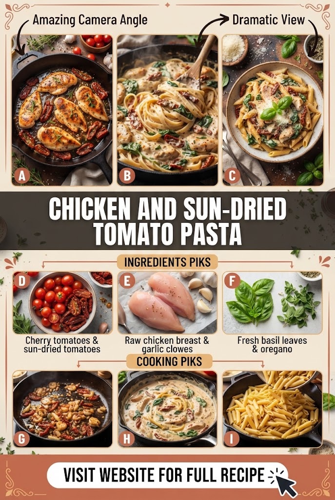 Chicken and Sun-Dried Tomato Pasta