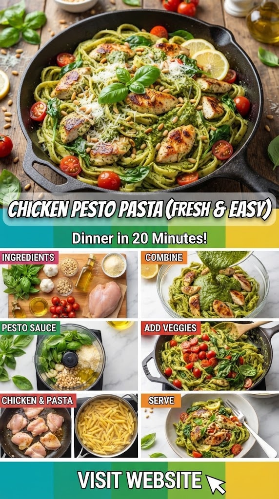 Chicken Pesto Pasta (Fresh & Easy)