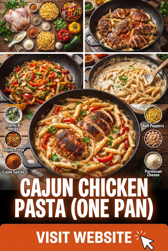 Cajun Chicken Pasta (One Pan)