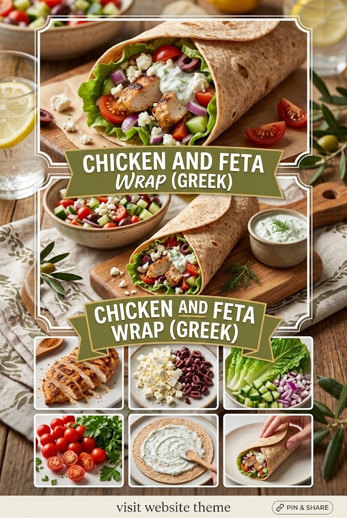 Chicken and Feta Wrap (Greek)