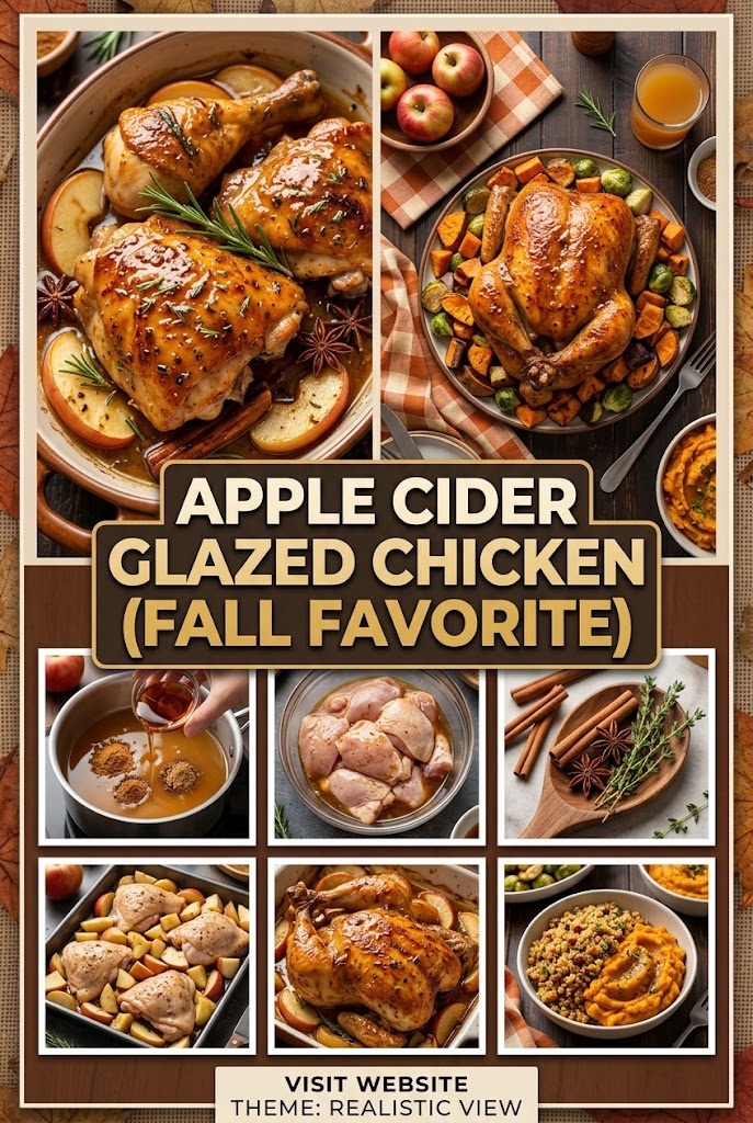 Apple Cider Glazed Chicken (Fall Favorite)