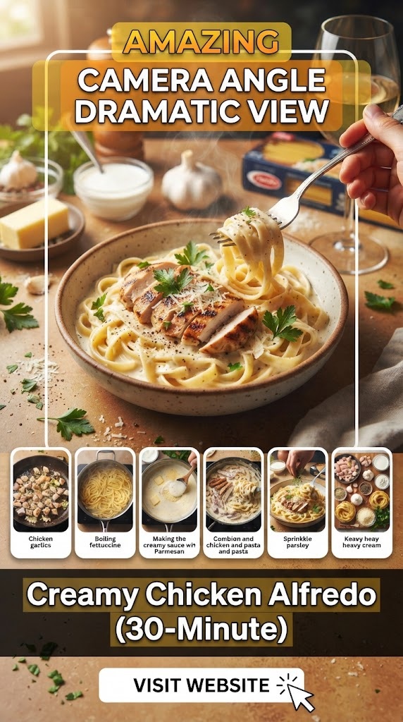 Creamy Chicken Alfredo (30-Minute)