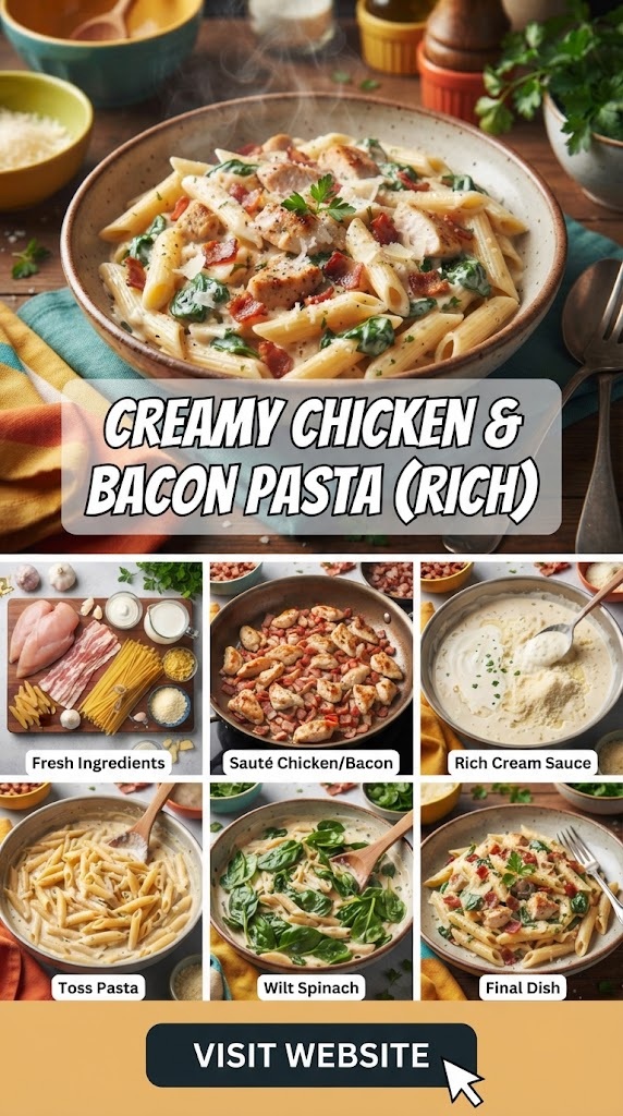 Chicken and Bacon Pasta (Rich)
