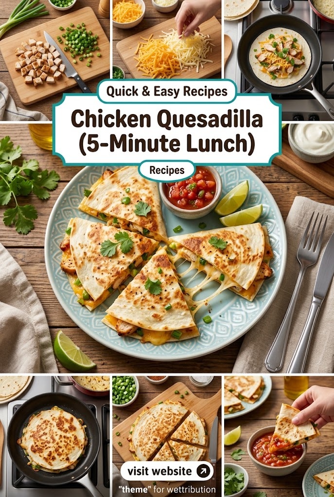 Chicken Quesadilla (5-Minute Lunch)