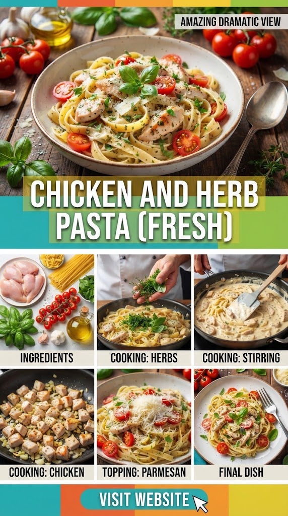 Chicken and Herb Pasta (Fresh)