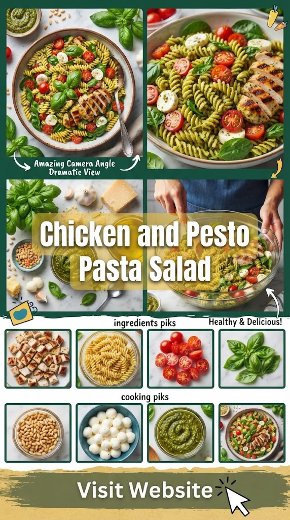 Chicken and Pesto Pasta Salad