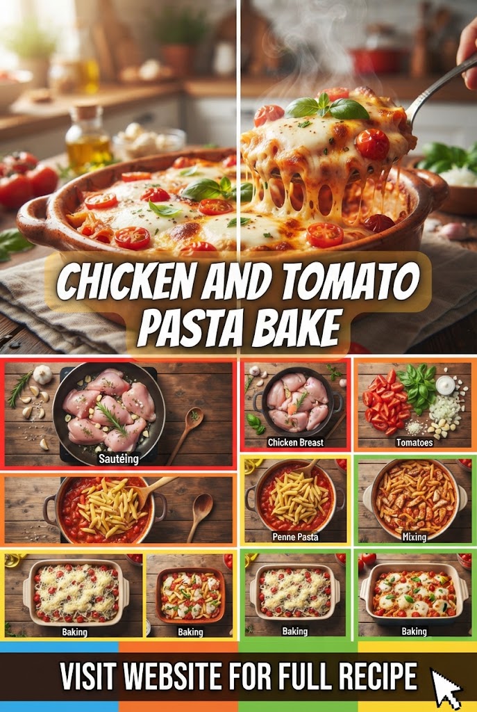 Chicken and Tomato Pasta Bake