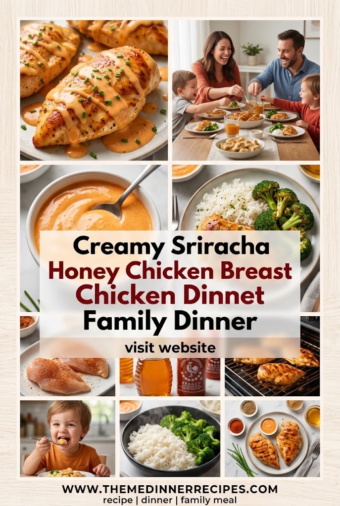 Creamy Sriracha Honey Chicken Breast Family Dinner