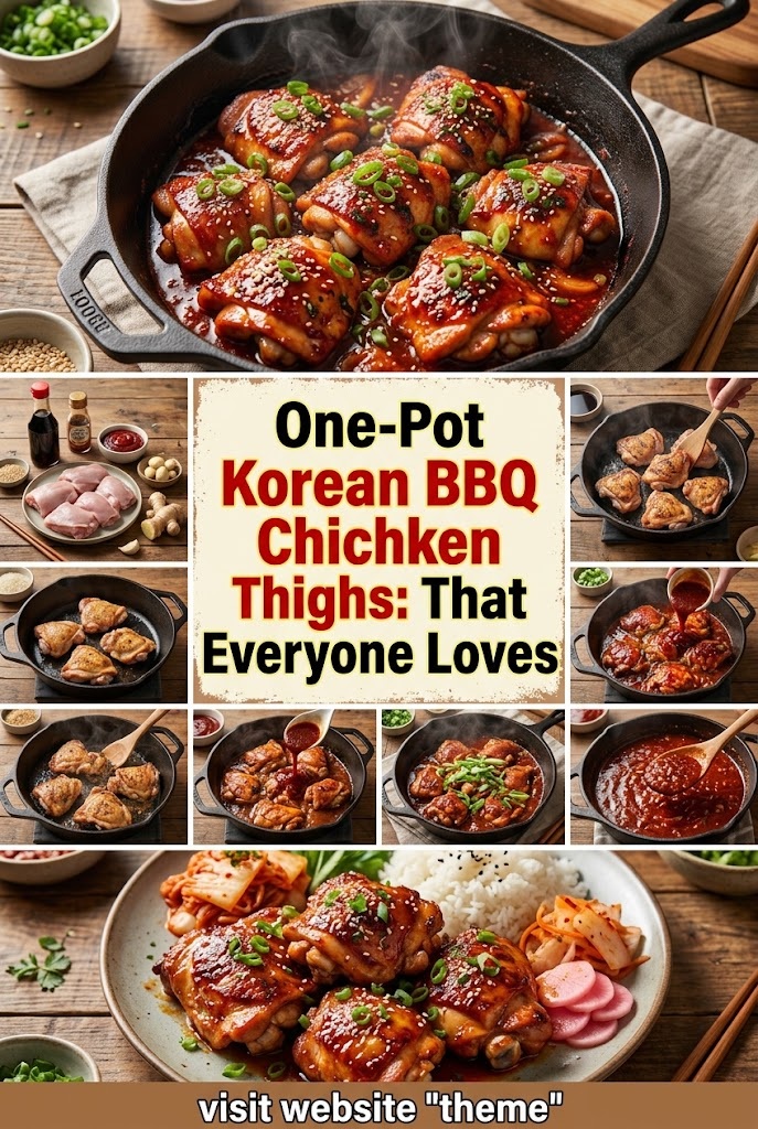 One-Pot Korean BBQ Chicken Thighs: That Everyone Loves