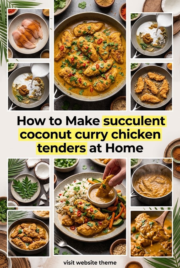 How to Make succulent coconut curry chicken tenders at Home