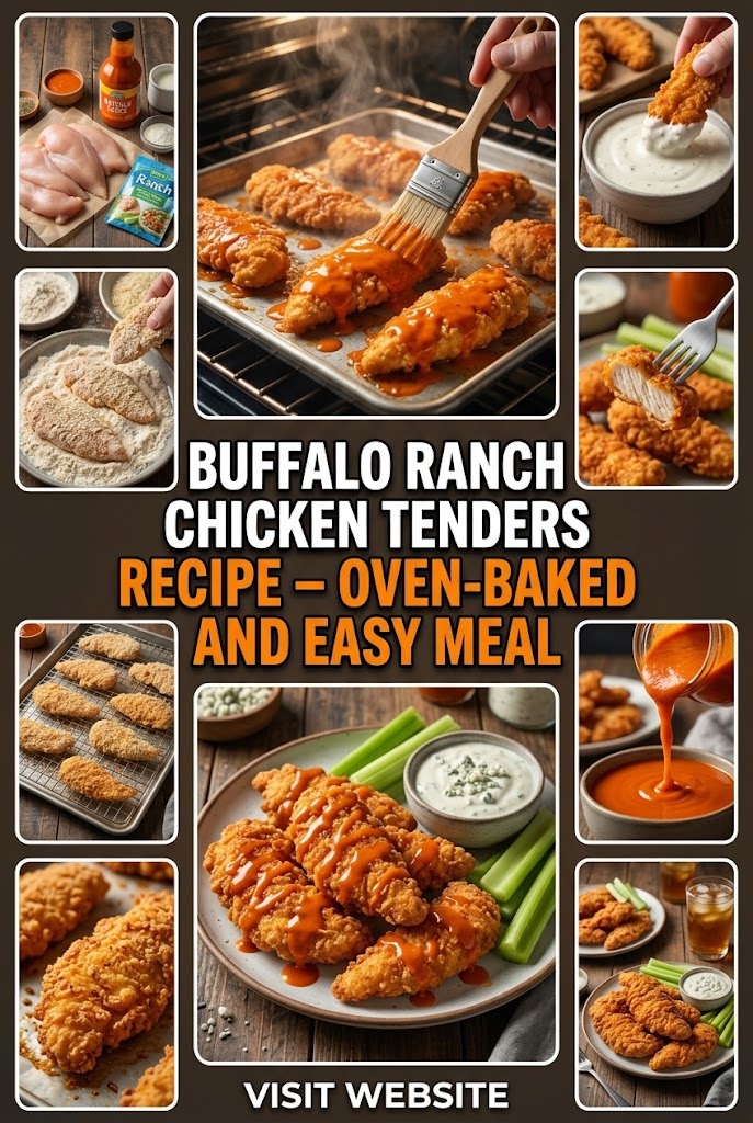 Buffalo Ranch Chicken Tenders Recipe – Oven-Baked and Easy Meal